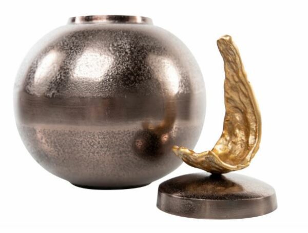 Pote bronze e dourado 35cm - Image 5