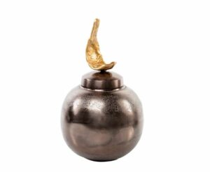 Pote bronze e dourado 31cm