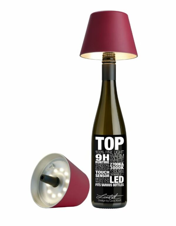 Candeeiro/abat-jour led para garrafa
