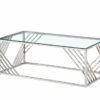 Mesa de centro em inox