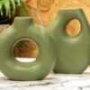 Jarra verde mate 30cm - Image 3