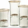 Castiçal de vidro 21cm