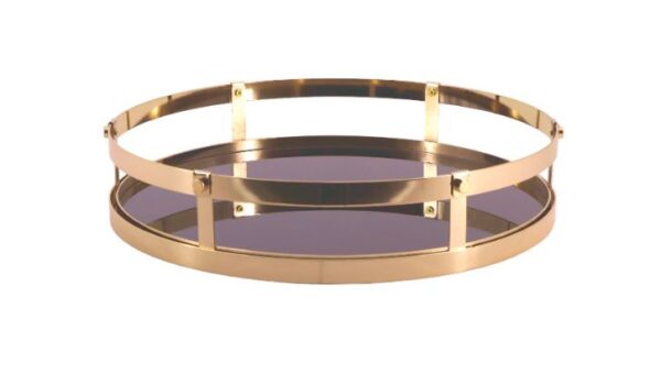 Bandeja Madrid red. gold/ preto