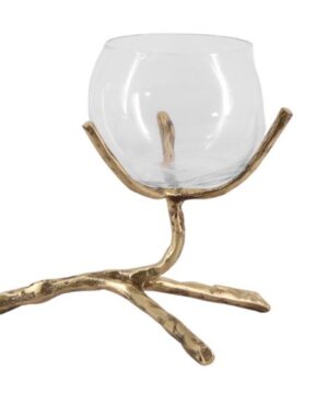 Castiçal tree gold 13x17cm