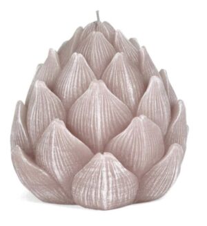 Vela Alcachofra pq.Ø 12x13 cm pedra mate