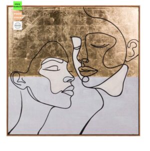 Quadro com moldura rostos